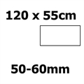 Corian bordplade, 1200 x 550 x 50-60mm. Prisgrp. 1