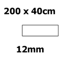 Corian bordplade, 2000 x 400 x 12mm. Prisgrp. 1