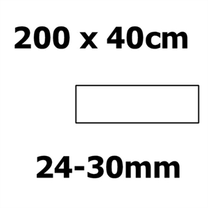 Corian bordplade, 2000 x 400 x 24-30mm. Prisgrp. 1