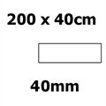 Corian bordplade, 2000 x 400 x 40mm. Prisgrp. 1