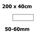 Corian bordplade, 2000 x 400 x 50-60mm. Prisgrp. 1