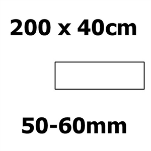 Corian bordplade, 2000 x 400 x 50-60mm. Prisgrp. 1
