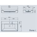 Corian Design vask Duna 2